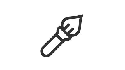 Brush icon vector on white background