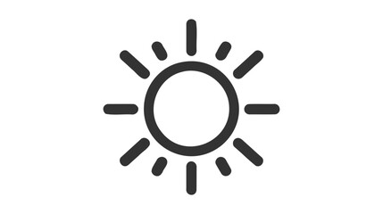 Brightness Icon, Intensity Setting Vector Art Illustration