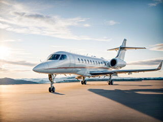 Fototapeta na wymiar luxury private jet