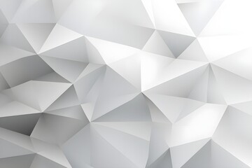 Obraz premium White abstract polygonal background. Low poly style. Vector illustration