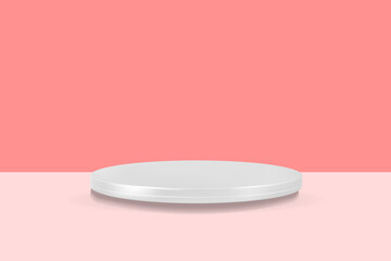3d render colorful podium for product display on the background podium