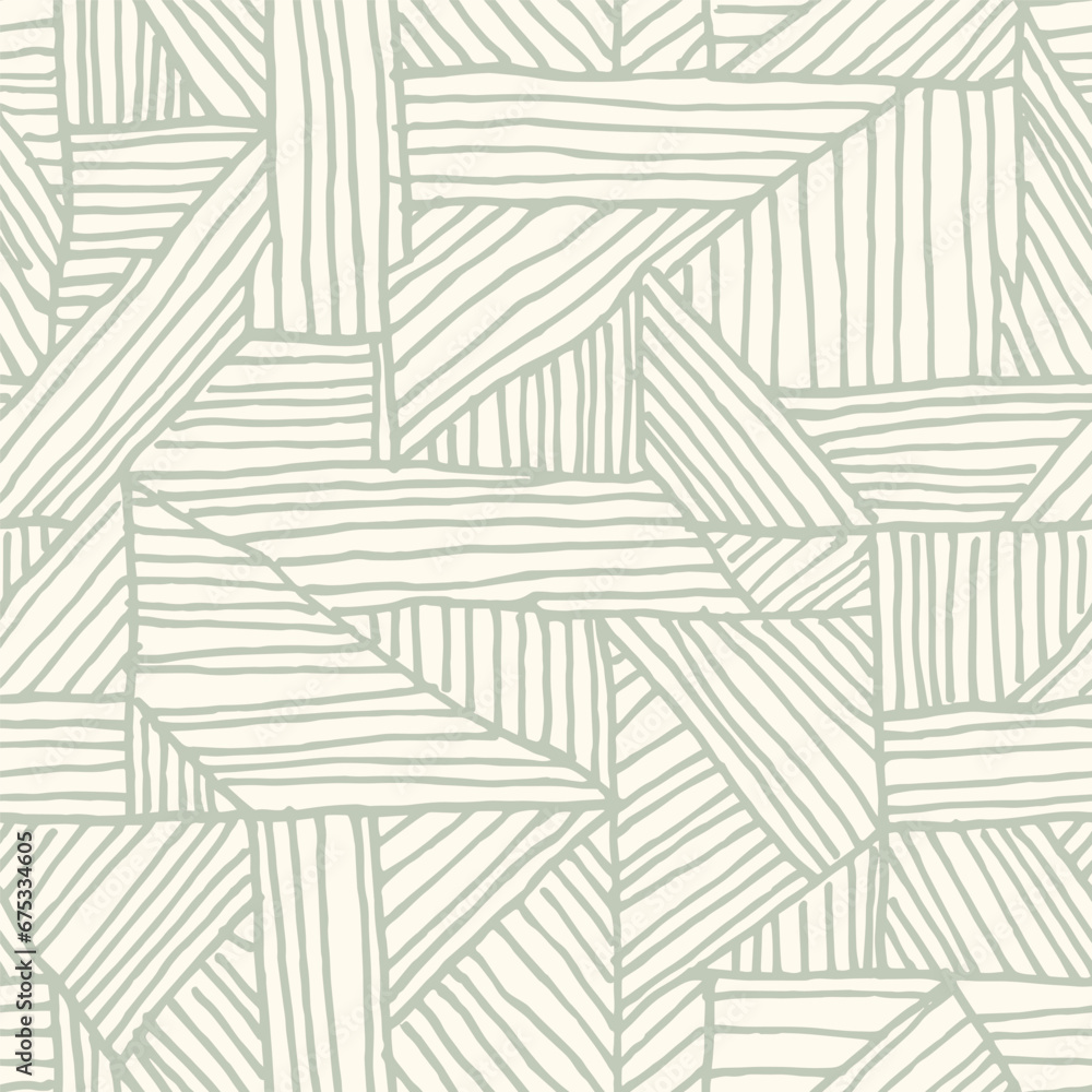 Poster seamless abstract hand drawn geometric pattern