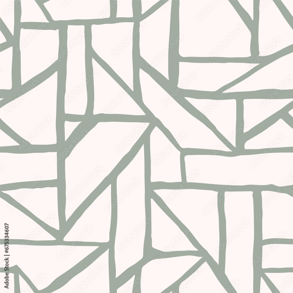 Poster seamless abstract hand drawn geometric pattern