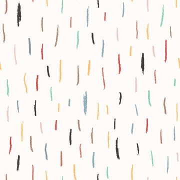 Seamless abstract pattern with pencil strokes