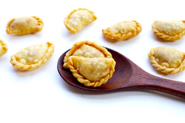 Mini curry puff. Thai dessert