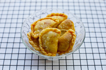Mini curry puff. Thai dessert
