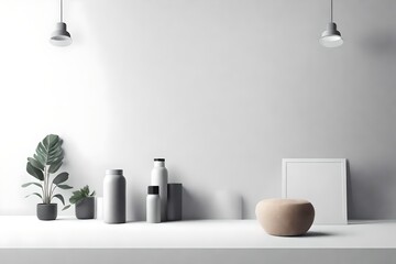 CLEAN SCENE MOCKUP FOR PRODUCTS, TEXTURE, WALLS, BACKGROUND FOR PRODUCTS