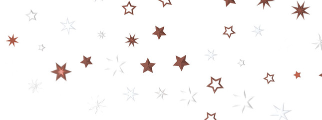 Astral Downpour: 3D Illustration Brings a Shower of Gold Stars