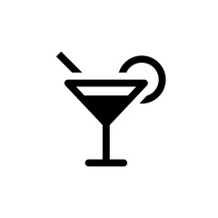 Cocktail bar vector icon
