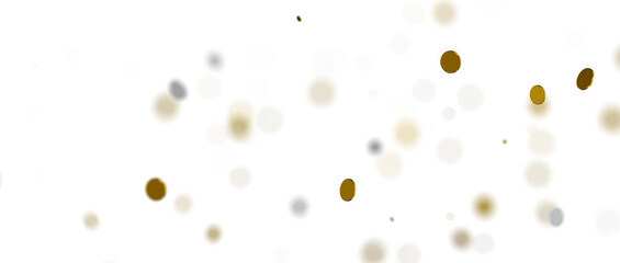 Radiant Revelry: Enthralling 3D Illustration of Shining gold Confetti