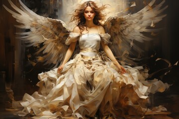 angel  woman with wings