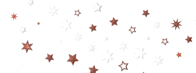 Astral Downpour: 3D Illustration Brings a Shower of Gold Stars