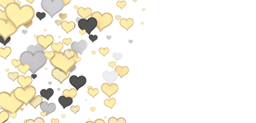  Red heart love confettis. Valentine's day falling