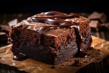 fudge brownie, fresh homemade fudgy chocolate brownie