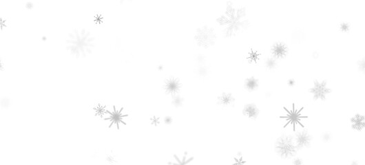 Snowflake Whirlwind: Exquisite 3D Illustration of Descending Christmas Snowflakes in Motion