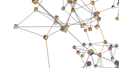 Concept of Network, internet communication. 3d illustration