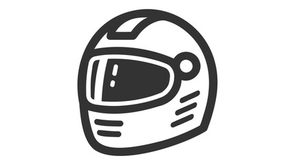 Helmet simple vector icon illustration design - obrazy, fototapety, plakaty