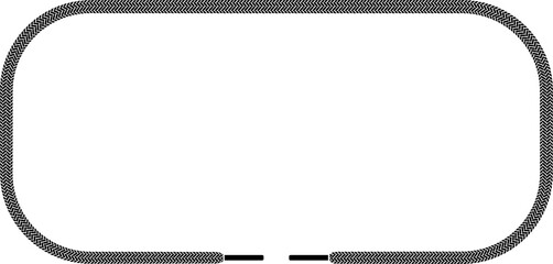 rectangular shoelace frame with copy space - obrazy, fototapety, plakaty