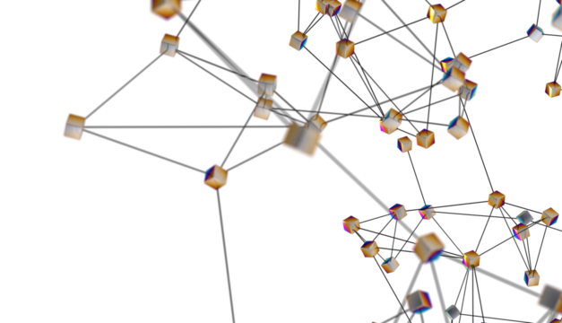 Concept of Network, internet communication. 3d illustration - Powered by Adobe