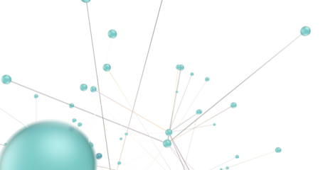 Abstract digital background of points and lines. Glowing plexus. Big data. Network or connection.