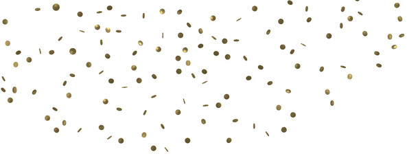 Gilded Festivity: Brilliant 3D Illustration Showcasing a Shower of Gold Confetti