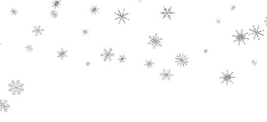 Snowflake Dance: Radiant 3D Illustration Showcasing Falling Christmas Snowflakes in Harmony