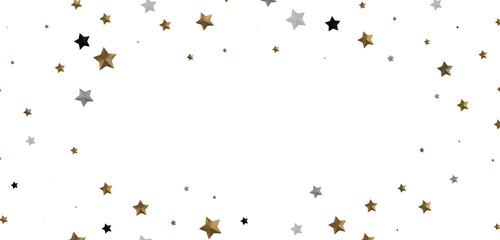 Twinkling Yuletide Skies: Breathtaking 3D Illustration of Falling Christmas Starlights