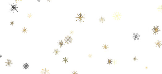 Snowflakes and bokeh lights on the blue Merry Christmas background. 3D render