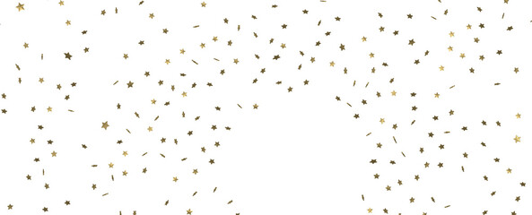 Starstruck Spectacle: 3D Illustration Transports You to a Gold Stars Shower