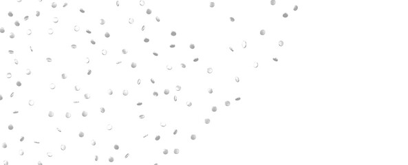 Enchanting Delight: Spectacular 3D Illustration Showcasing Enchanting silver Confetti