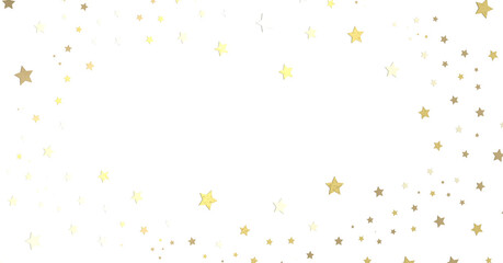 Gilded Rainfall: Experience the Magic of a 3D Gold Stars Shower