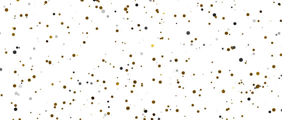 Gilded Festivity: Brilliant 3D Illustration Showcasing a Shower of gold Confetti - PNG