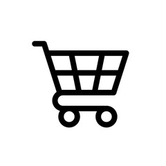 Shopping cart vector icon