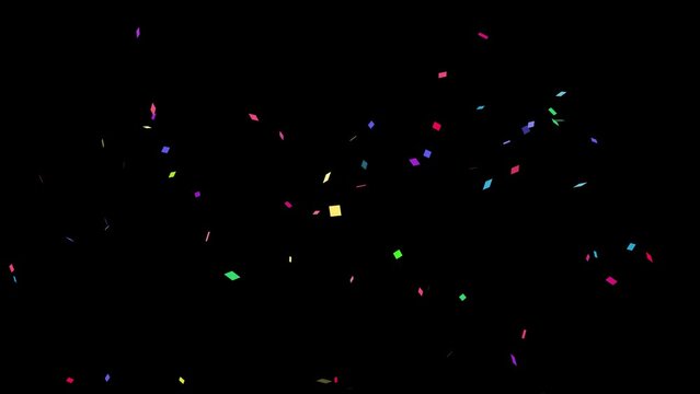 Confetti pop up colorful scraps of paper for party celebration