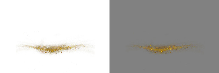  Gold glitter shiny golden sparkles dust bokeh element luxury for card design backdrop fram Christmas card overlay