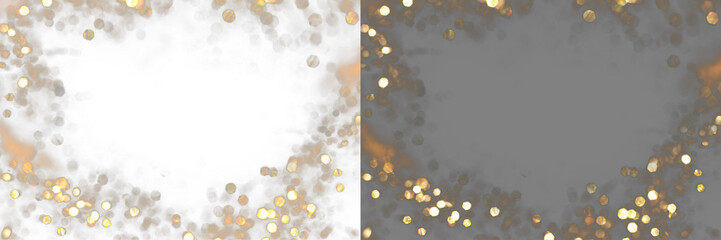  Gold glitter shiny golden sparkles dust bokeh element luxury for card design backdrop fram Christmas card overlay