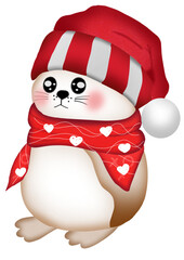 santa claus with christmas tree