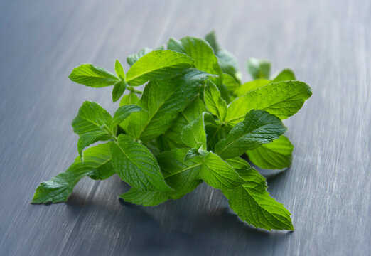 Fresh mint leaves