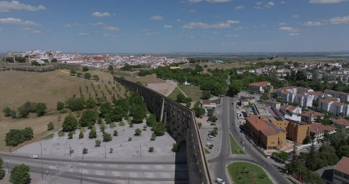 The Amoreira Aqueduct (Aqueduto da Amoreira) is a 16th-century aqueduct (begun in 1537) that spans the Portuguese municipality of Elvas, bringing water into the fortified seat.