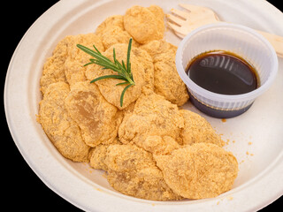 isolate background of soft japanese rice cake