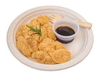 isolate background of soft japanese rice cake