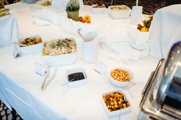 Herbstsalate festliche geschm&uuml;ckt