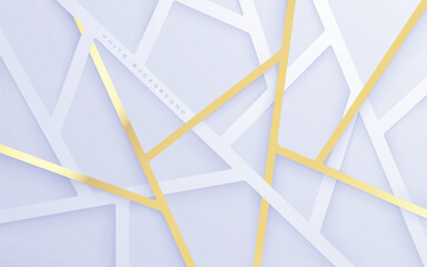 Abstract line white background with gold color