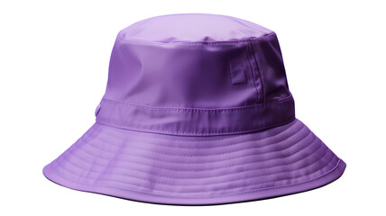 Fototapeta premium Purple bucket hat isolated on a transparent background, Generative AI