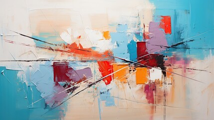 Obraz premium Abstract painting texture. Abstract art painting using scrap palette.