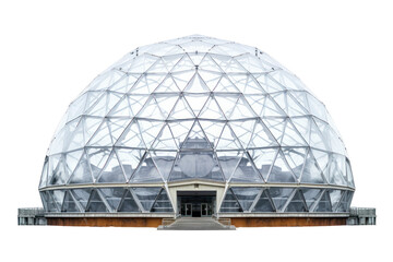 modern glass dome isolated on transparent background