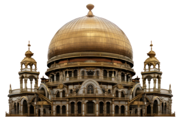 dome on building, isolated object on transparent background