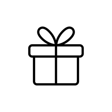 Geschenk mit Schleife Vektor Symbol