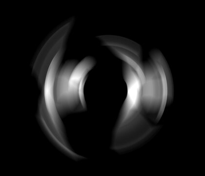 wavy grey radial pattern on black background. digital abstraction. sound circle design. for banner, card, poster, cover, template, wallpaper,  surface, backdrop, photo