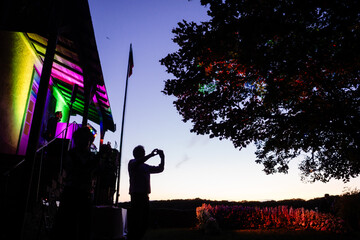 Silhouetten in der Abendstimmung